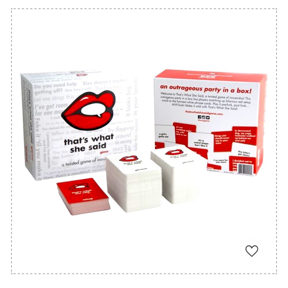 “That’s what she said” card game